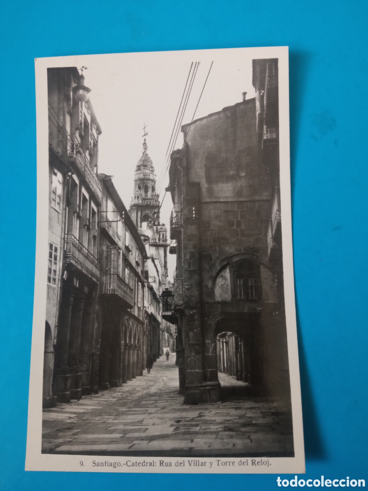 Postales: Antigua postal fotogr&aacute;fica, Santiago de Compostela, Catedral, Rua del Villar