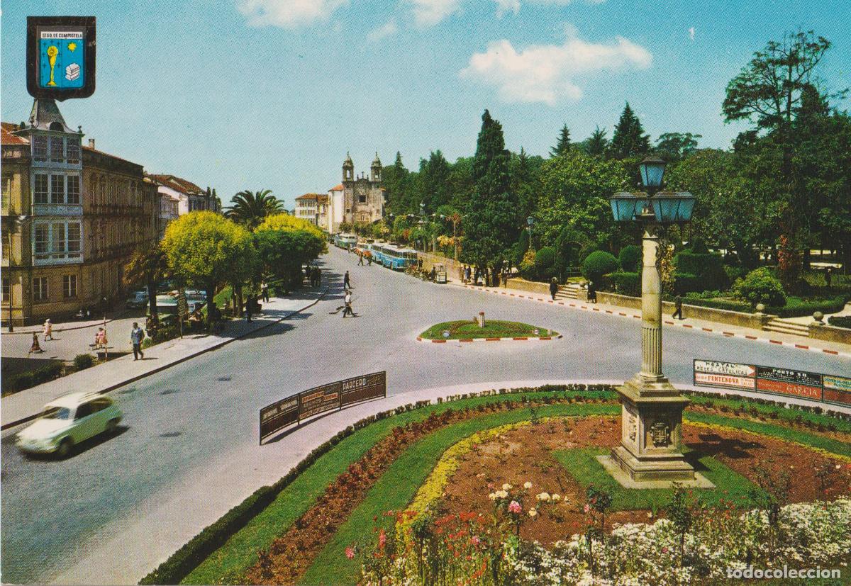 Postales: SANTIAGO DE COMPOSTELA, ALAMEDA - ESCUDO DE ORO N&ordm;24 - S/C