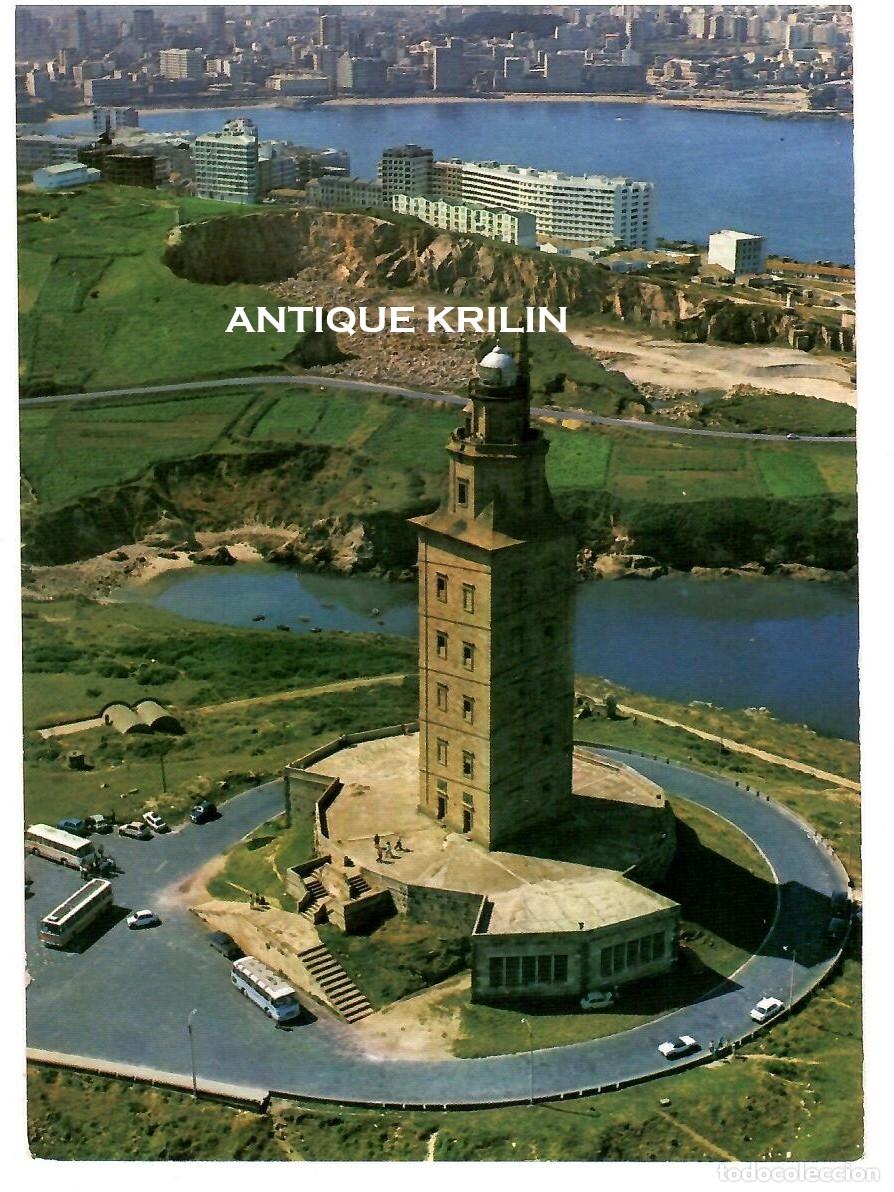 Postales: LA CORU&Ntilde;A N&ordm; 3263 TORRE DE HERCULES AEREA / POSTALES FAMA / SIN FRANQUEAR