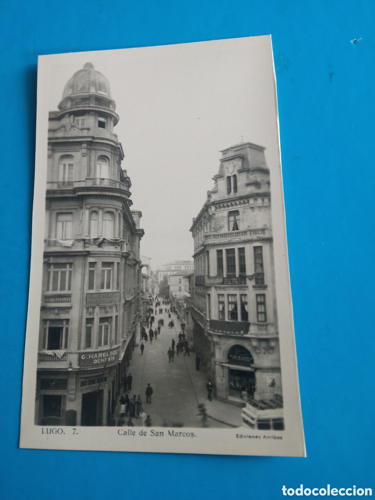 Postales: Antigua postal fotogr&aacute;fica, Lugo, Calle San Marcos, Ediciones Arribas