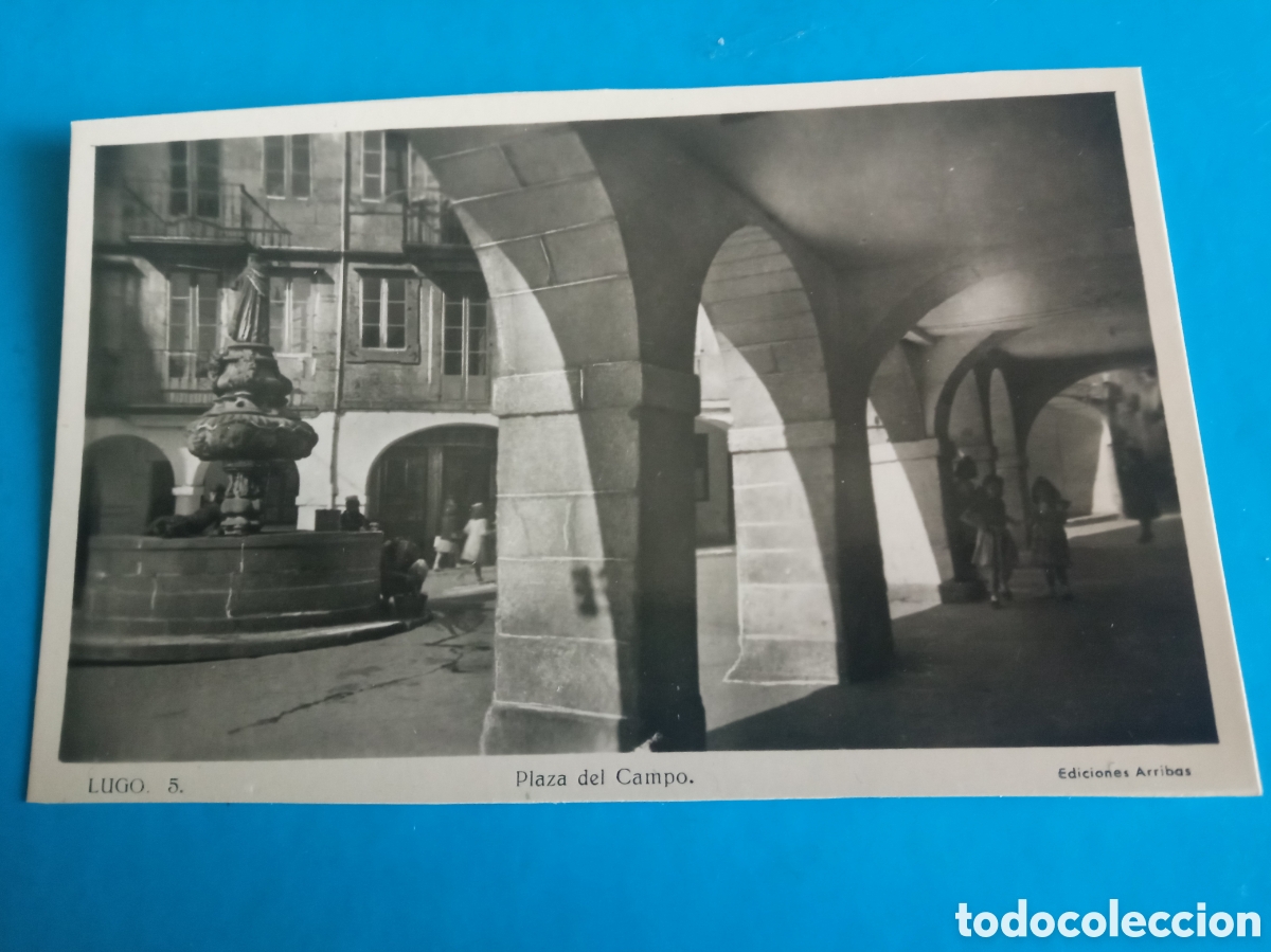 Postales: Antigua postal fotogr&aacute;fica, Lugo, Plaza del Campo, Ediciones Arribas