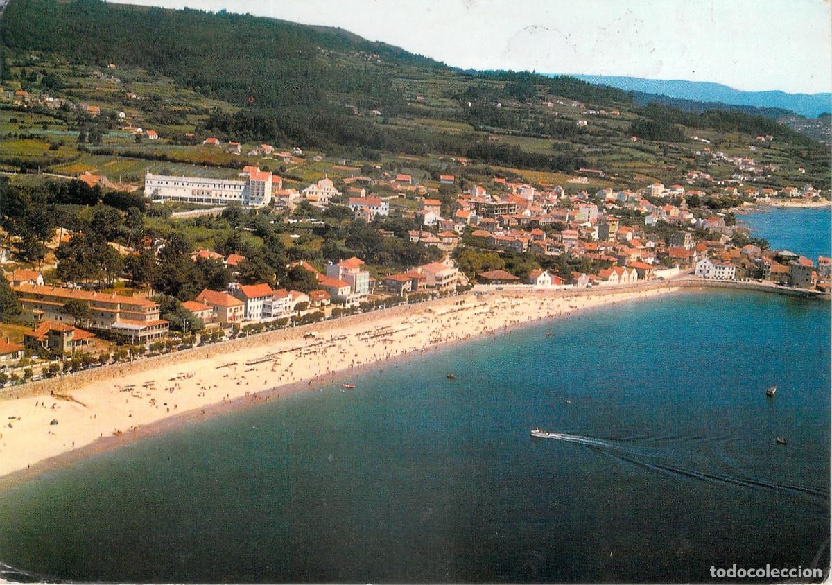 Postales: Postal de Sanxenxo Vista A&eacute;rea de la Playa de Silgar