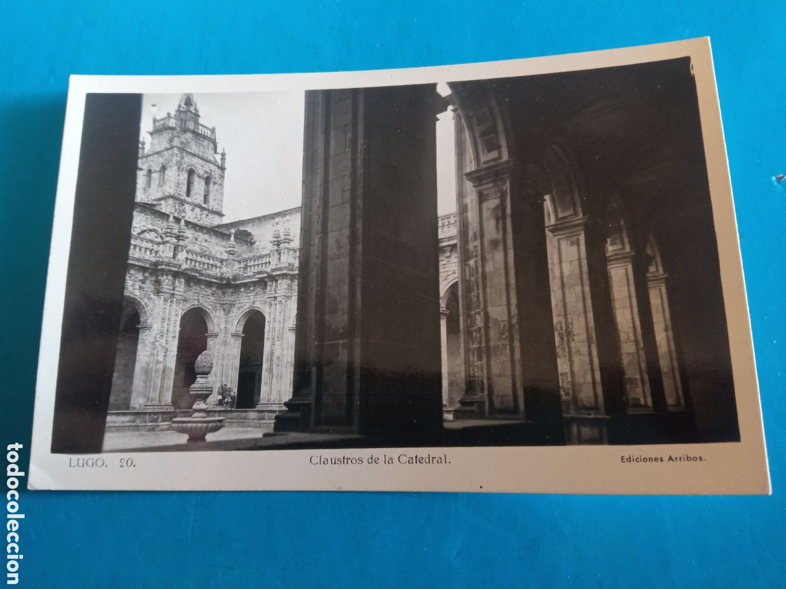Postales: Antigua postal fotogr&aacute;fica, Lugo, Claustro de la Catedral, Ediciones Arribas