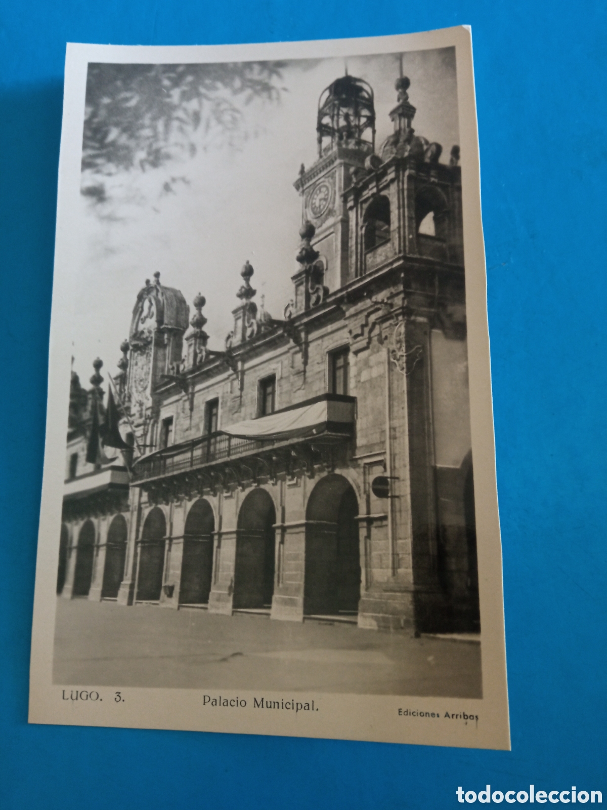 Postales: Antigua postal fotogr&aacute;fica, Lugo, Palacio Municipal