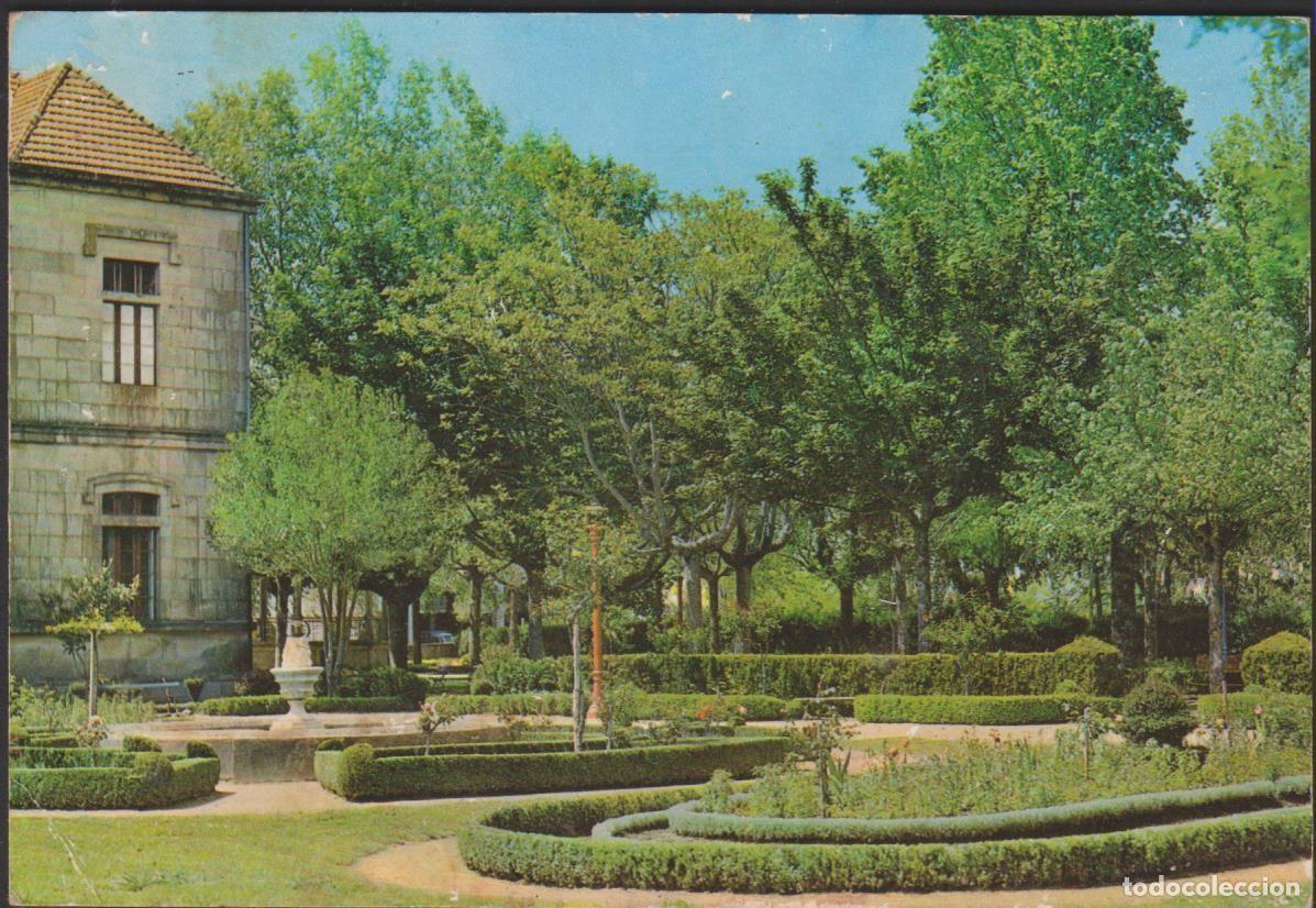 Postales: postal LA ESTRADA JARDINES MUNICIPALES PONTEVEDRA ESPA&Ntilde;A ESCRITA POST CARD