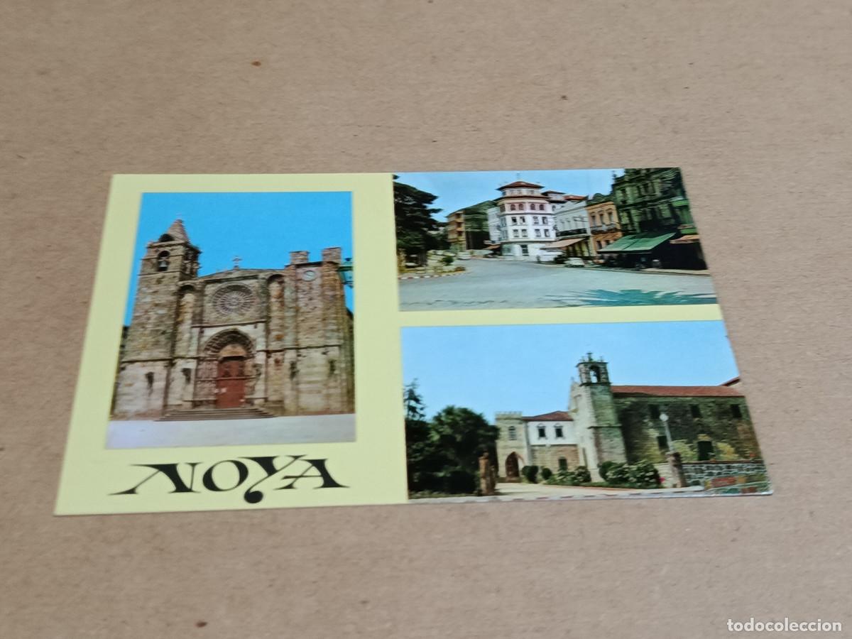 Postales: CORU&Ntilde;A - POSTAL NOYA - IGLESIA SAN MART&Iacute;N - C/ GLMO. FRANCO - IGLESIA SAN FRANCISCO