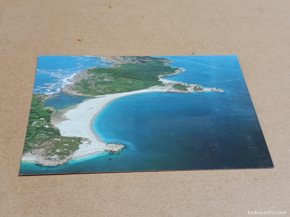 Postales: PONTEVEDRA - POSTAL ISLAS CIES - R&Iacute;A DE VIGO - PLAYA DE RODAS - LAGO Y ACANTILADOS