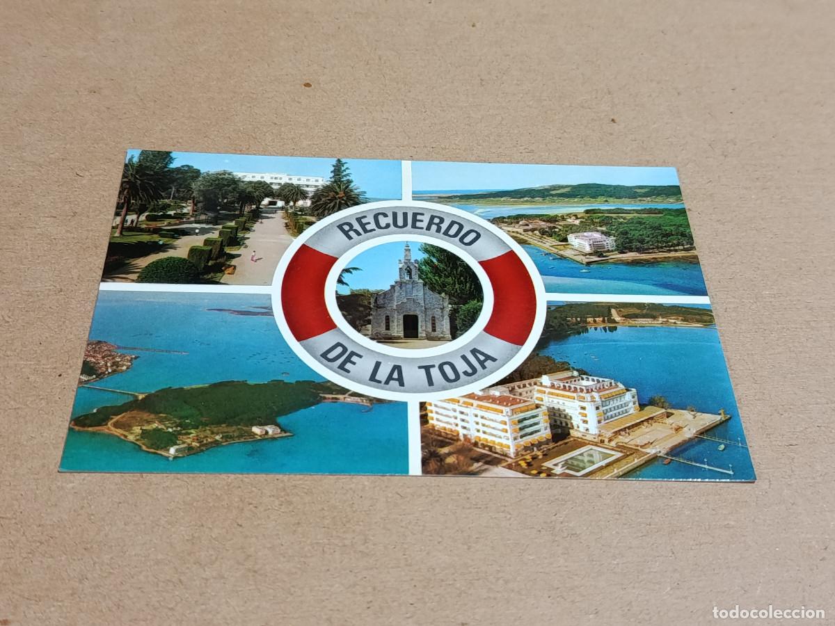Postales: PONTEVEDRA - POSTAL ISLA DE LA TOJA - RECUERDO