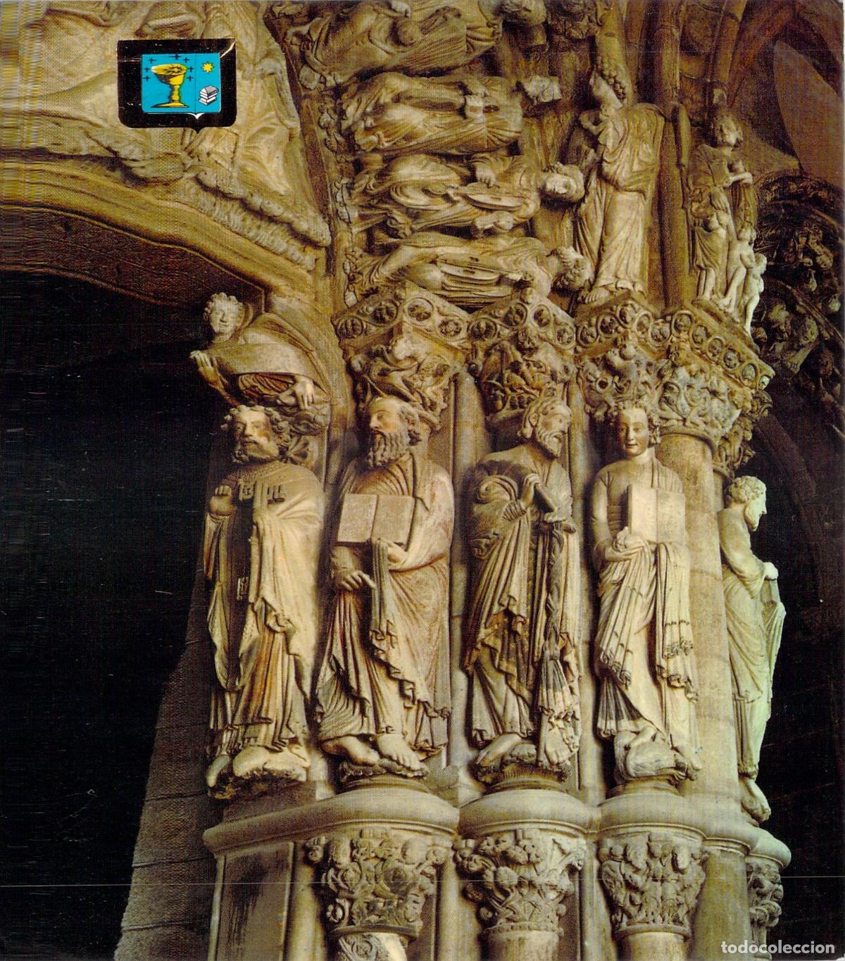 Postales: Postal del P&oacute;rtico de la Gloria en la Catedral de Santiago de Compostela