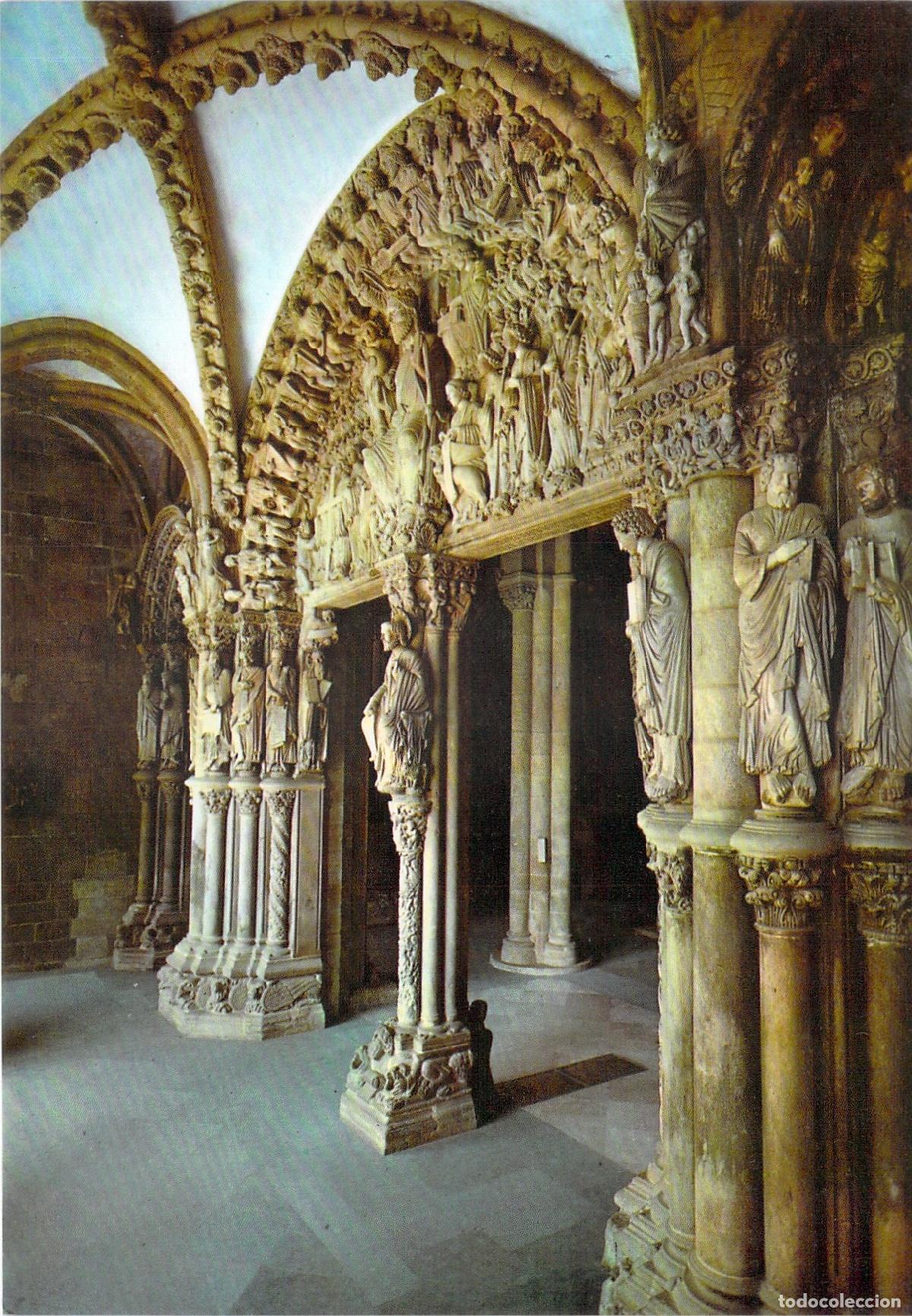 Postales: Postal del P&oacute;rtico de la Gloria en la Catedral de Santiago de Compostela