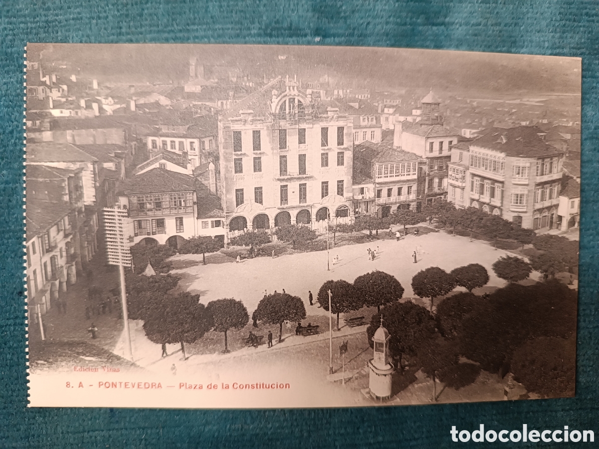 Postales: 8 A. PONTEVEDRA. Plaza de la Constitucion - Foto 1