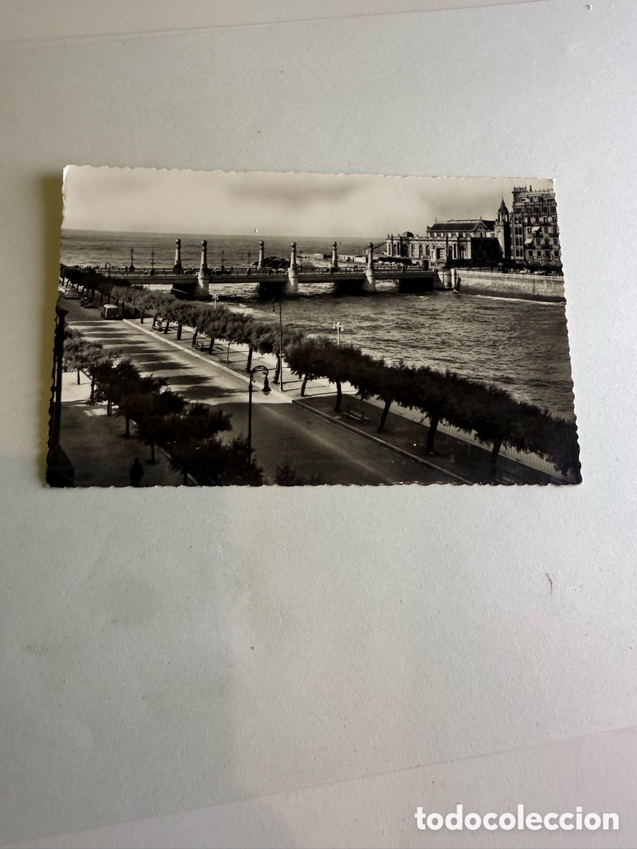 Postales: San Sebasti&aacute;n &ndash; Puente Kursaal y Paseo de la Rep&uacute;blica Argentina &ndash; Blanco y negro &ndash;