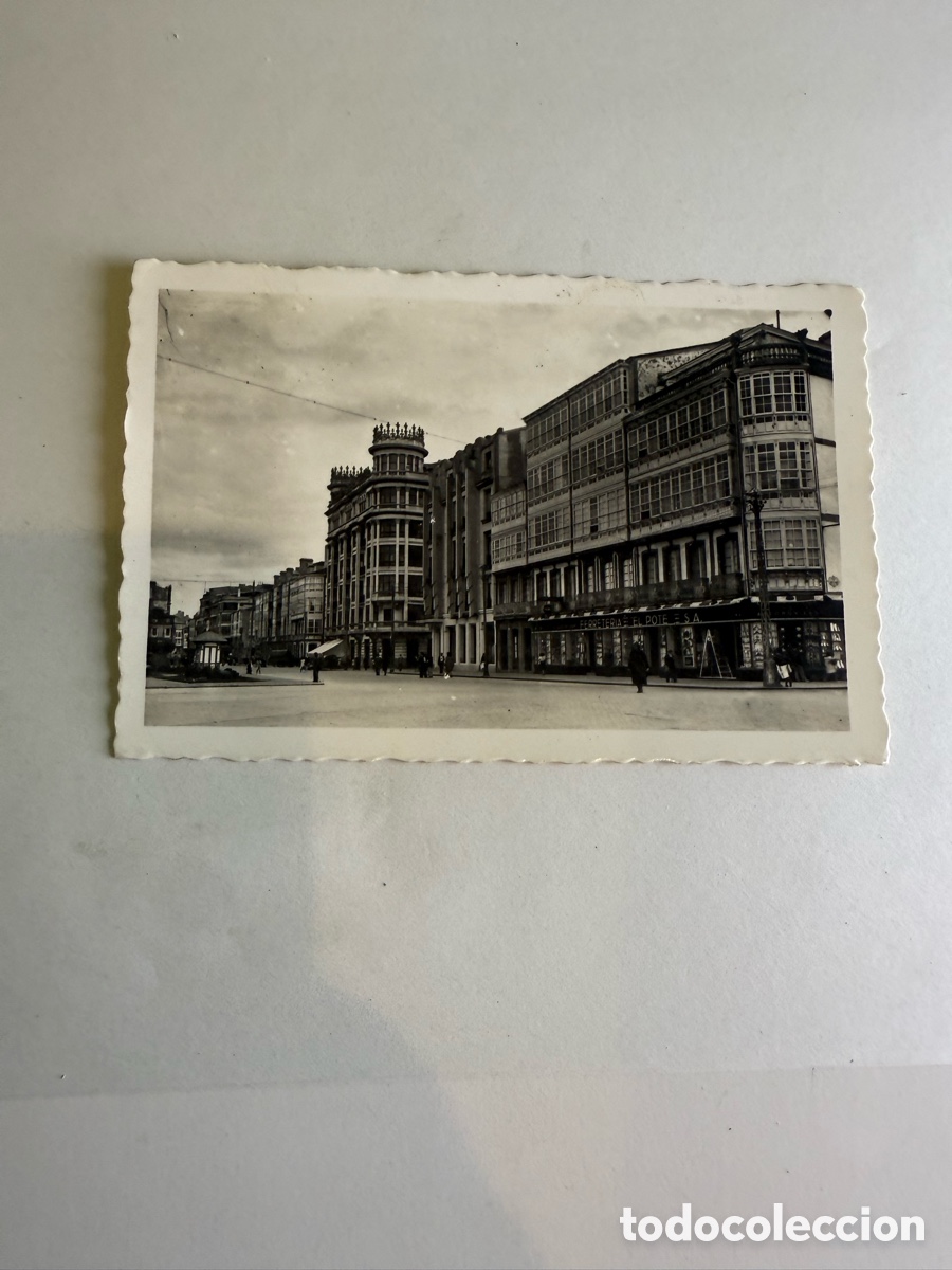 Postales: Postal La Coru&ntilde;a 1954 &ndash; Plaza de Pontevedra &ndash; Blanco y negro &ndash; Original de la &eacute;poca