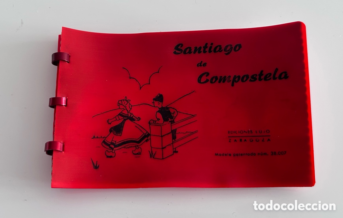 Postales: ANTIGUO CUADERNILLO. EDICIONES LUJO, ZARAGOZA. SANTIAGO DE COMPOSTELA. 10 POSTALES