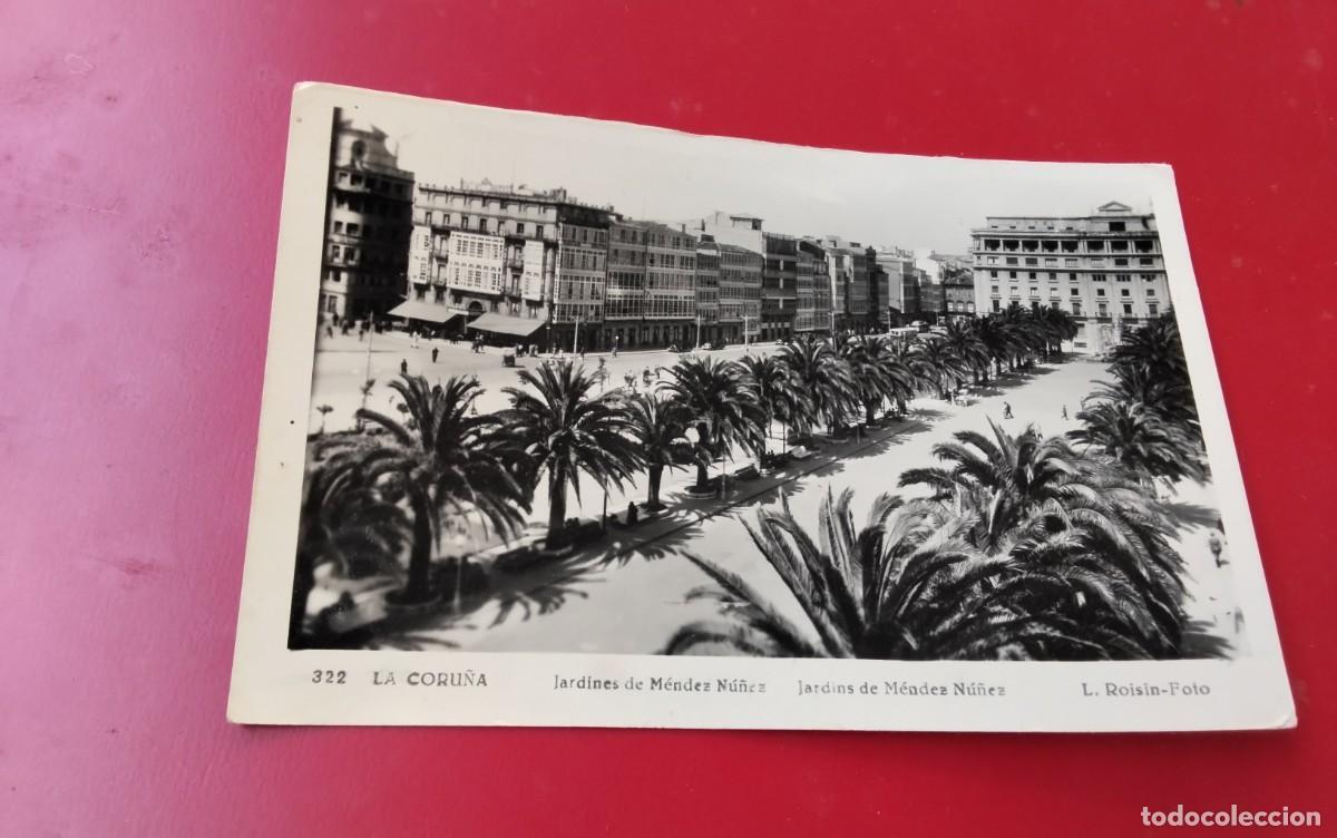 Postales: LA CORU&Ntilde;A , POSTAL ANTIGUA , BLANCO Y NEGRO - Foto 2