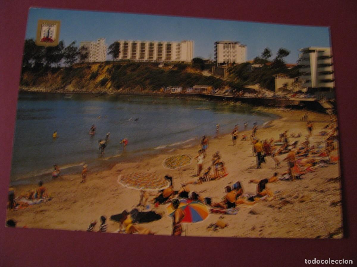 Postales: POSTAL DE LA CORU&Ntilde;A. PLAYA Y PUERTO DE SANTA CRUZ. DOMINGUEZ 46