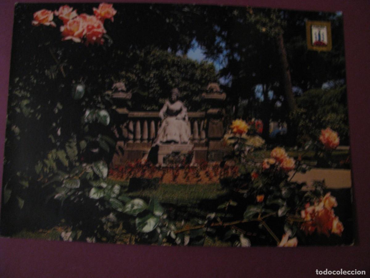 Postales: POSTAL DE LA CORU&Ntilde;A. MONUMENTO A LA CONDESA PARDO BAZAN. DOMINGUEZ 31