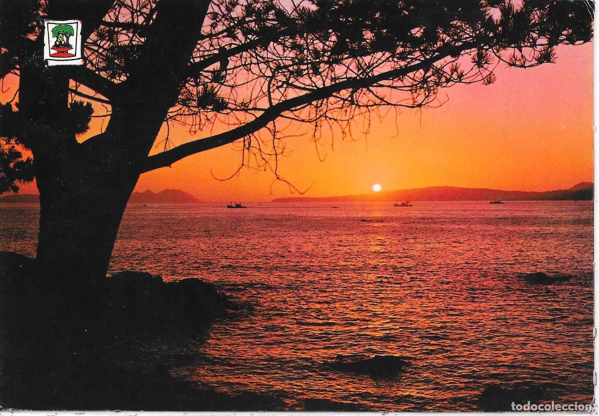 Postales: [POSTAL] Anochecer en la r&iacute;a. Vigo (Pontevedra) (sin circular)