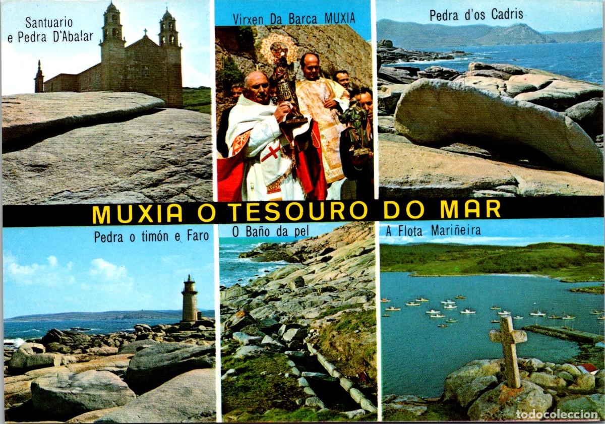 Postales: Mux&iacute;a - O Tesouro do Mar - Santuario-Virgen da Barca-Flota Mari&ntilde;eira - Caama&ntilde;o Ed. 7&ordf; - 149x104mm