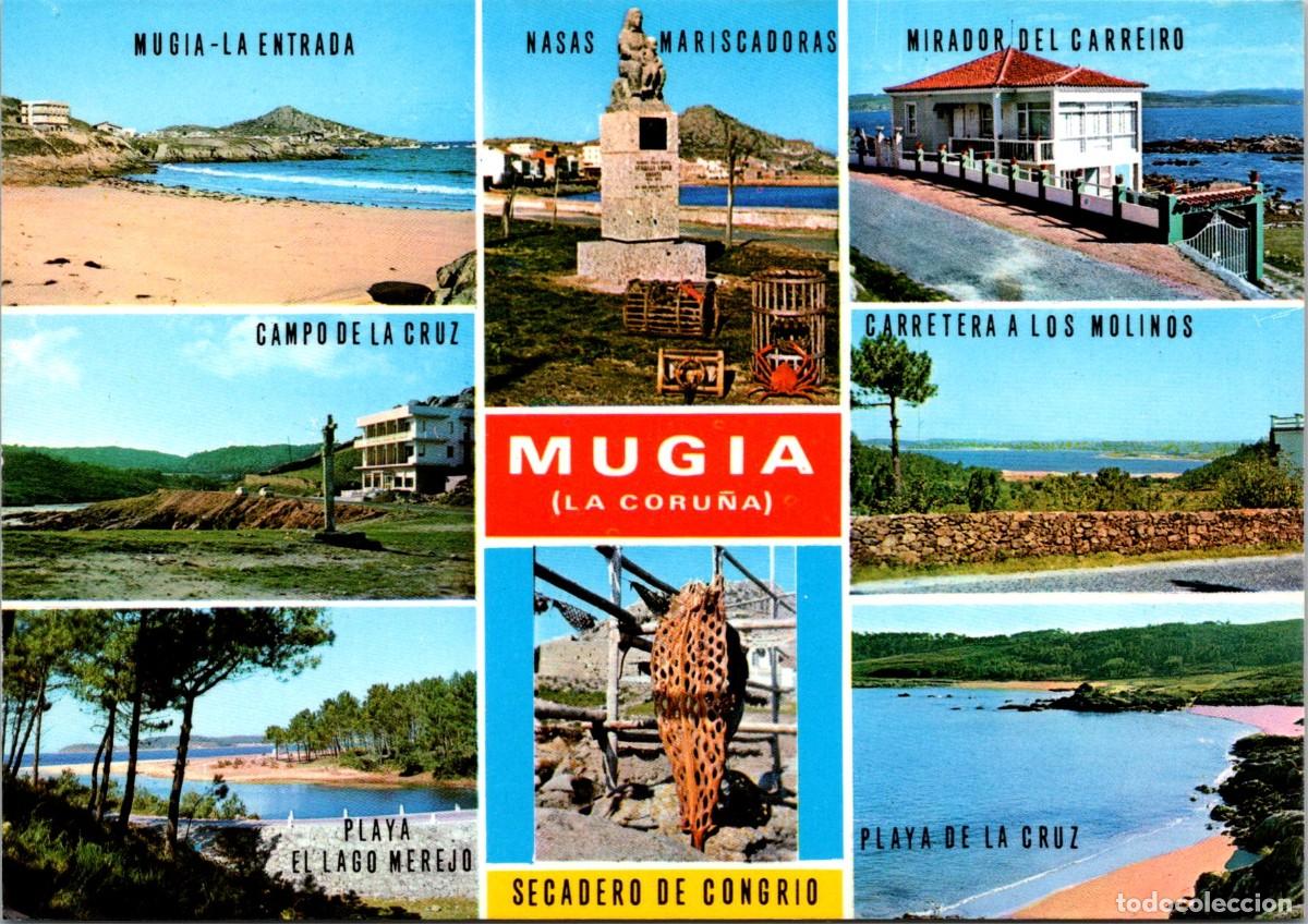 Postales: Mug&iacute;a -Entrada-Campot-El Lago-Nasas-Secadero-Mirador a Molinos-Playa - Caama&ntilde;o 7 - 149x104mm