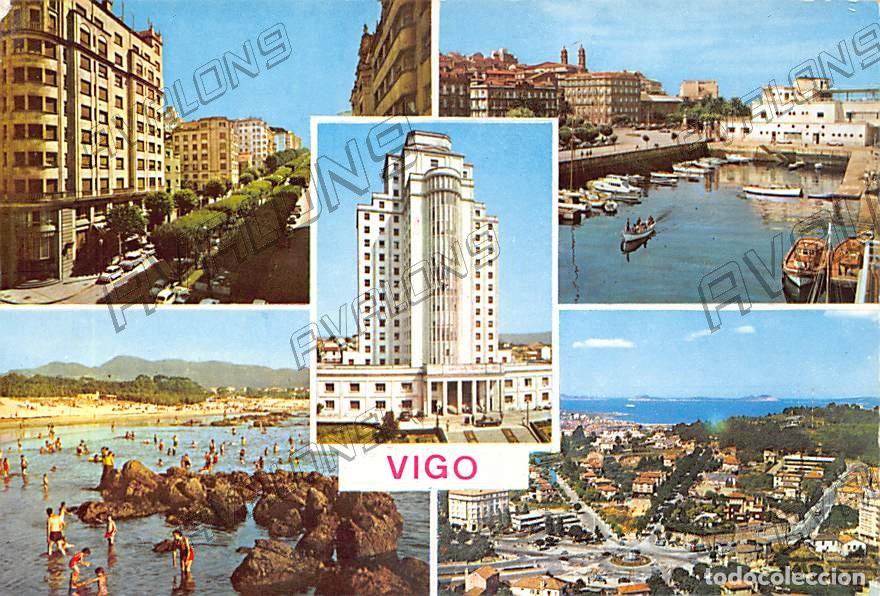 Postales: Varias vistas de Vigo (Pontevedra) - A&ntilde;o 1973 - Sin Circular