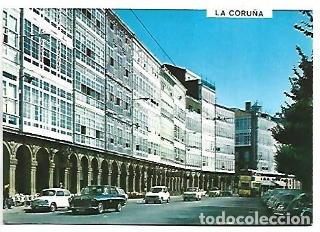 Postales: AVENIDA DE LA MARINA - LA MARINA AVENUE.- LA CORU&Ntilde;A