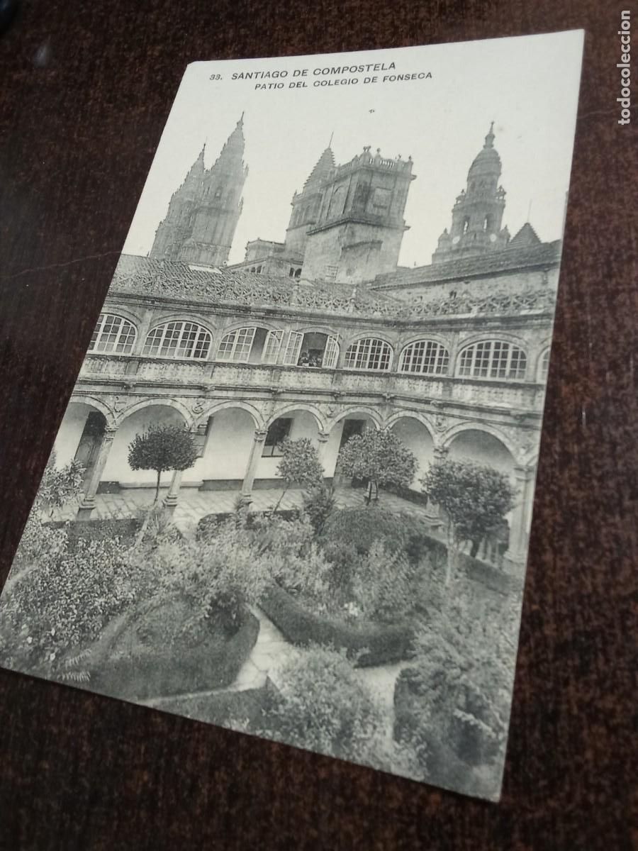 Postales: Santiago de Compostela.Patio del Colegio de Fonseca.