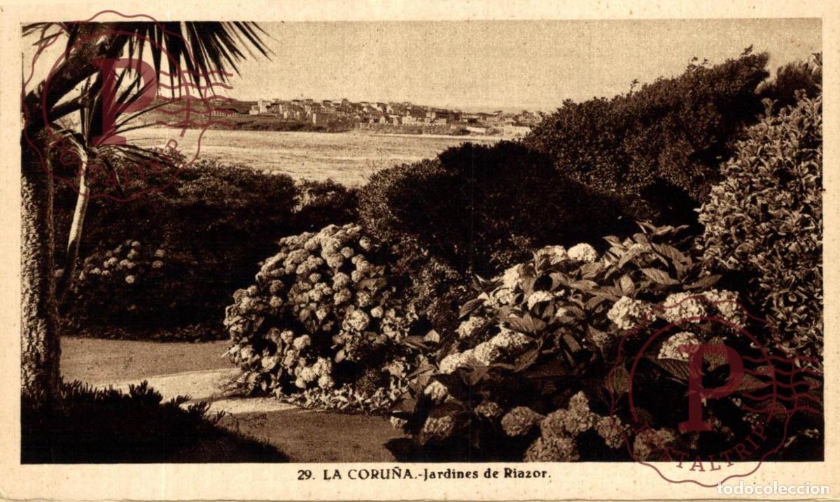 Postales: LA CORU&Ntilde;A. JARDINES DE RIAZOR