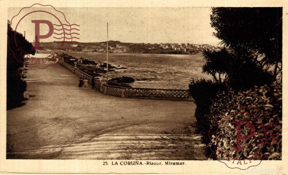Postales: LA CORU&Ntilde;A. RIAZOR. MIRAMAR