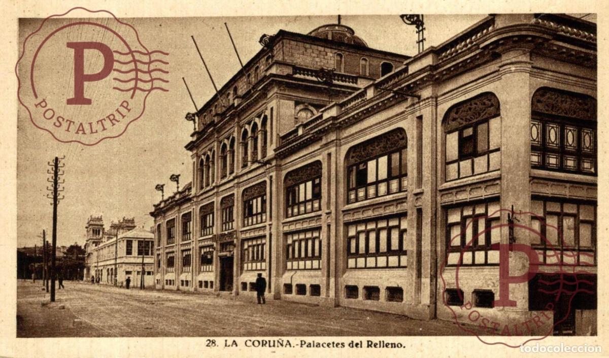 Postales: LA CORU&Ntilde;A. PALACETES DEL RELLENO