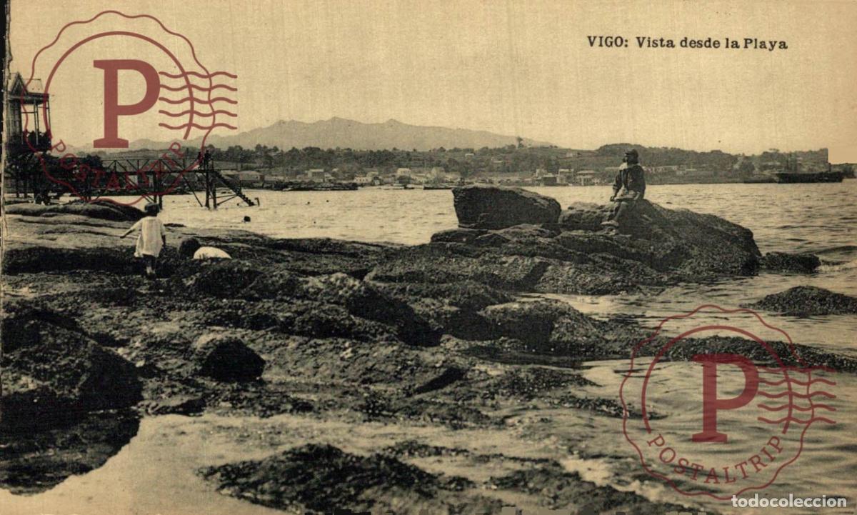 Postales: PONTEVEDRA. VIGO. VISTA DESDE LA PLAYA