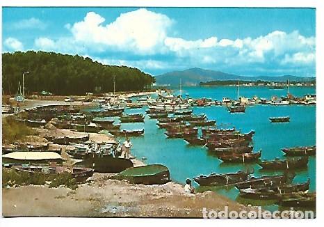 Postales: MUELLE Y PLAYA DE CABODEIRO.- ISLA DE AROSA / PONTEVEDRA
