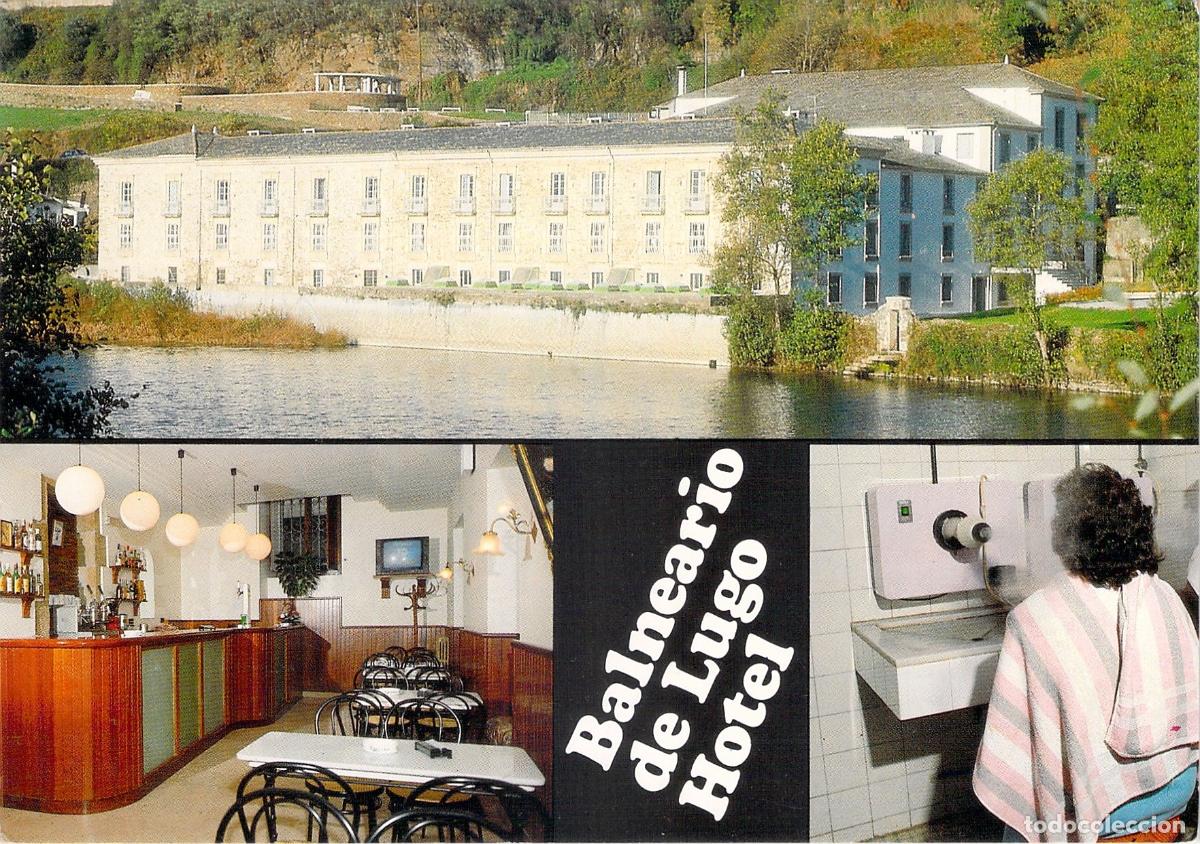 Postales: Postal del Balneario de Lugo y sus instalaciones de Termas Romanas