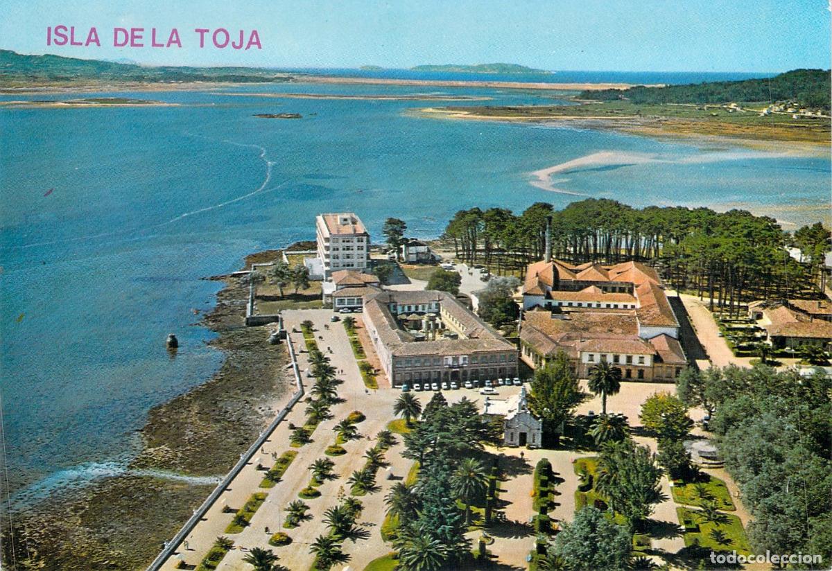 Postales: Postal de Isla de la Toja vista a&eacute;rea panor&aacute;mica