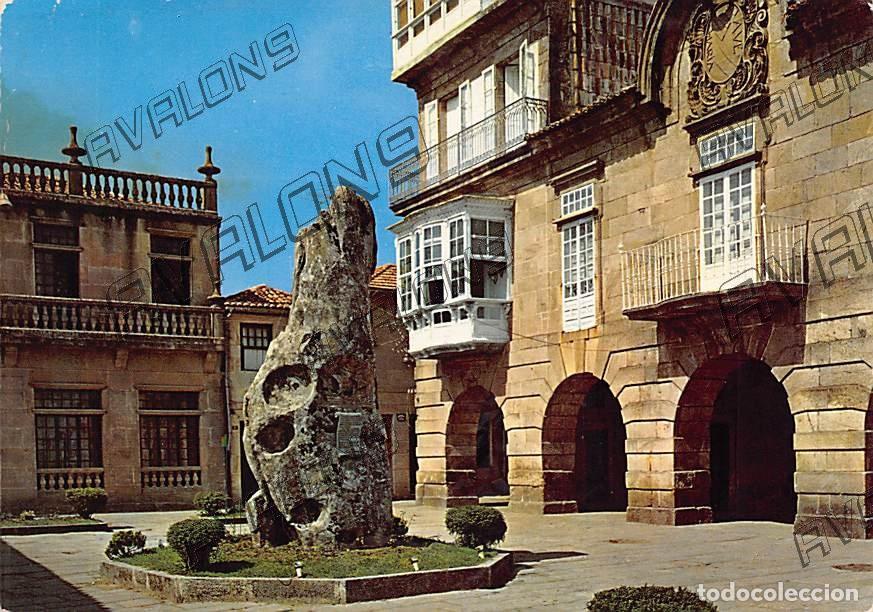 Postales: Monumento conmemorativo llegada a Am&eacute;rica Carabela La Pinta - Bayona (Pontevedra) A&ntilde;os 60