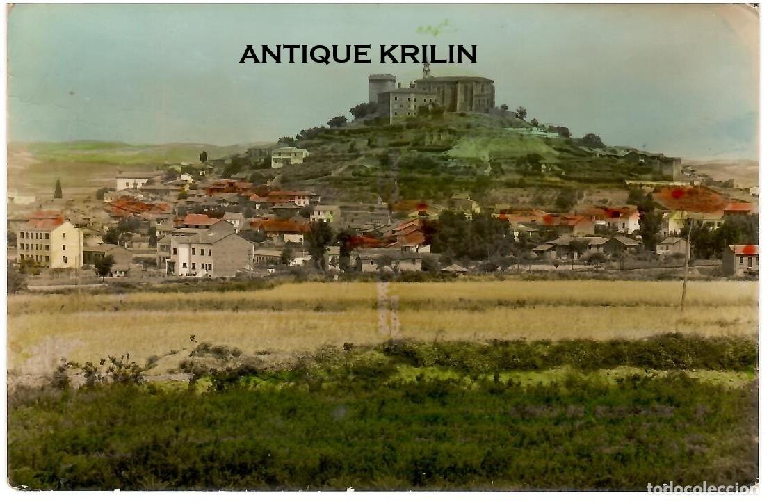 Postales: MONFORTE DE LEMOS N&ordm; 40 VISTA PARCIAL Y CASTILLO AL FONDO / EDICIONES ARRIBAS / FRANQUEADA