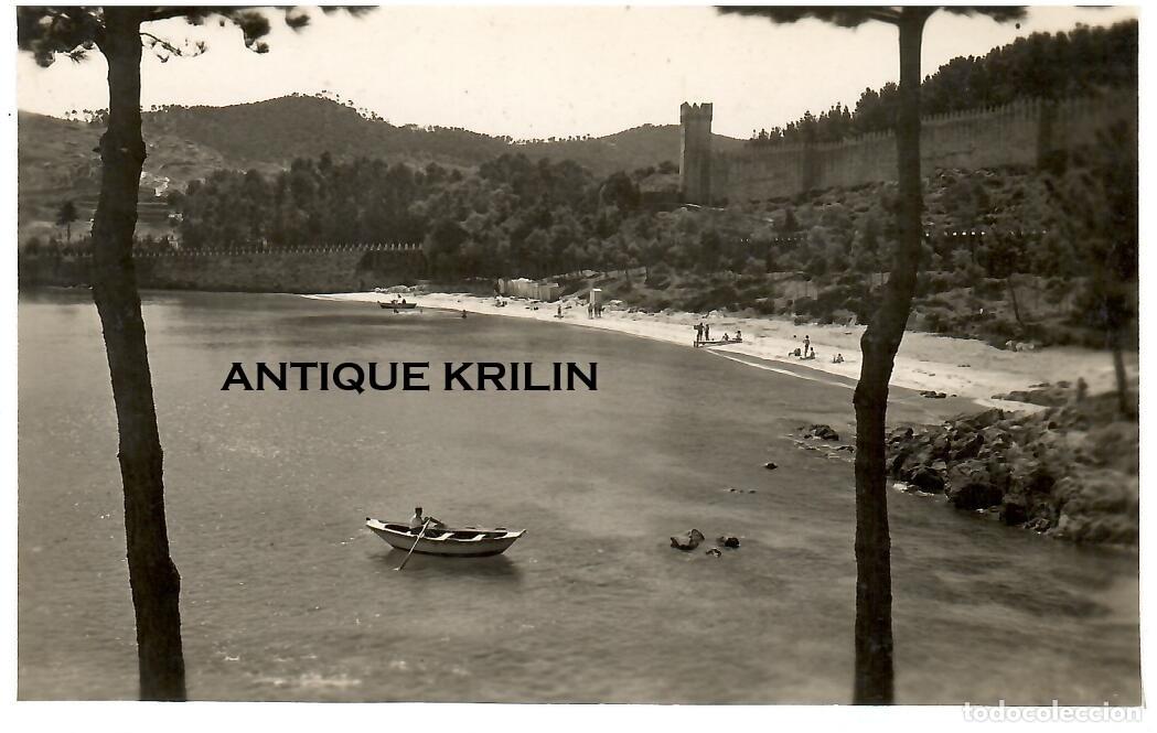 Postales: BAYONA N&ordm; 6 PLAYA DE LA BARBEIRA / GARCIA GARRABELLA / SIN FRANQUEAR