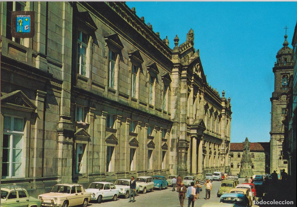 Postales: SANTIAGO DE COMPOSTELA, FACULTAD DE MEDICINA &ndash; ESCUDO DE ORO N&ordm;61 &ndash; S/C