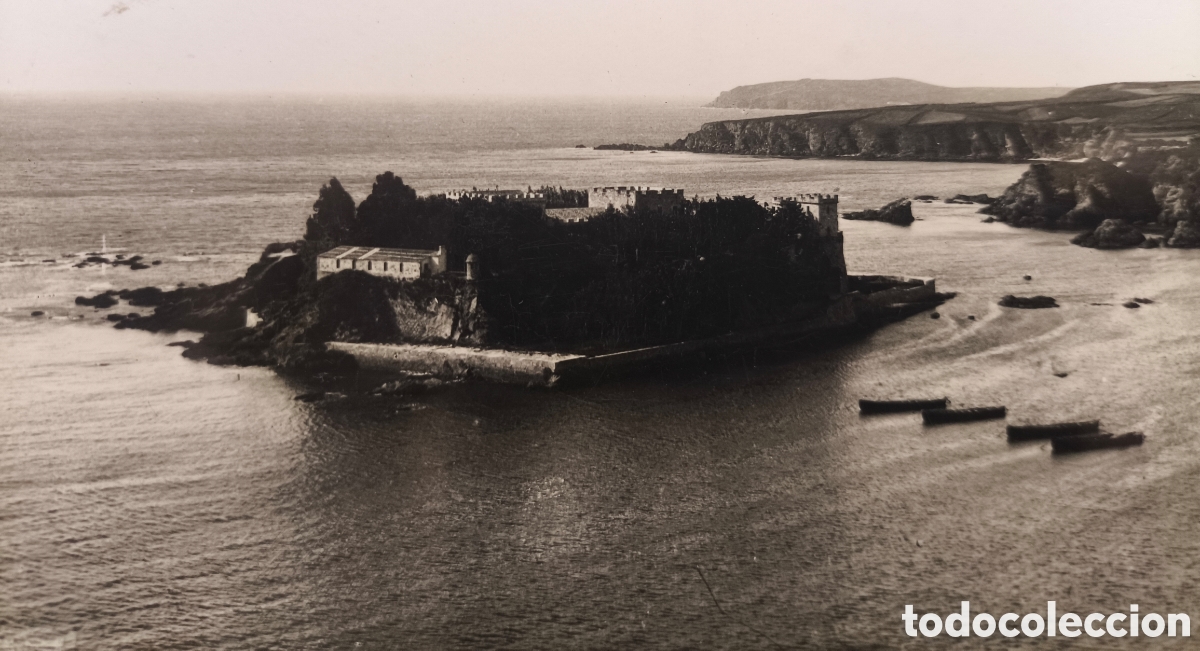 Postales: A CORU&Ntilde;A CASTILLO DE SANTA CRUZ POSTAL FOTOGR&Aacute;FICA GALICIA C. 1950