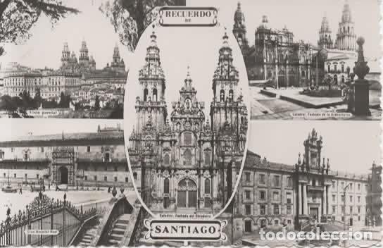 Postales: CORU&Ntilde;A SANTIAGO DE COMPOSTELA SIN ESCRIBIR