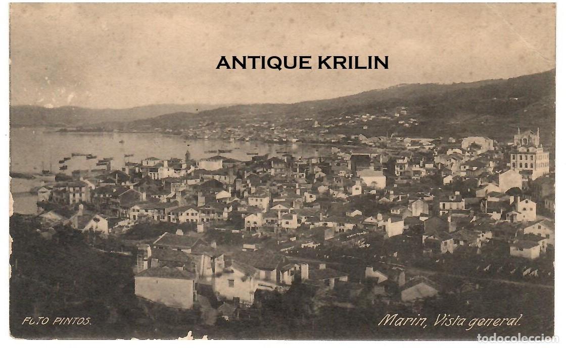 Postales: MARIN / VISTA GENERAL / FOTO PINTOS / SIN FRANQUEAR PERO ESCRITA