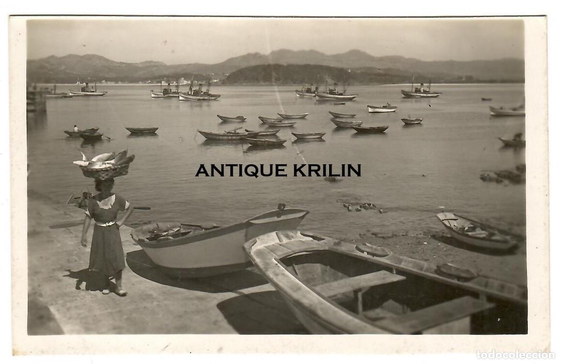 Postales: BAYONA N&ordm; 9 VISTA PARCIAL DE LA ENSENADA / GARCIA GARRABELLA / SIN FRANQUEAR