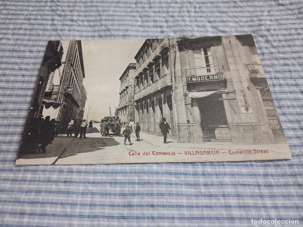 Postales: Postal antigua Galicia. Pontevedra. Villagarc&iacute;a. Calle del Comercio. Ed. Luis Bouza Trillo