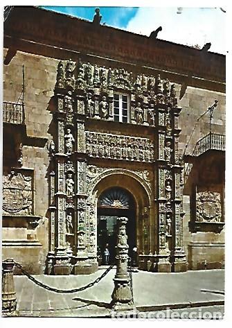 Postales: PUERTA PRINCIPAL, HOSTAL DE LOS REYES CATOLICOS.- SANTIAGO DE COMPOSTELA