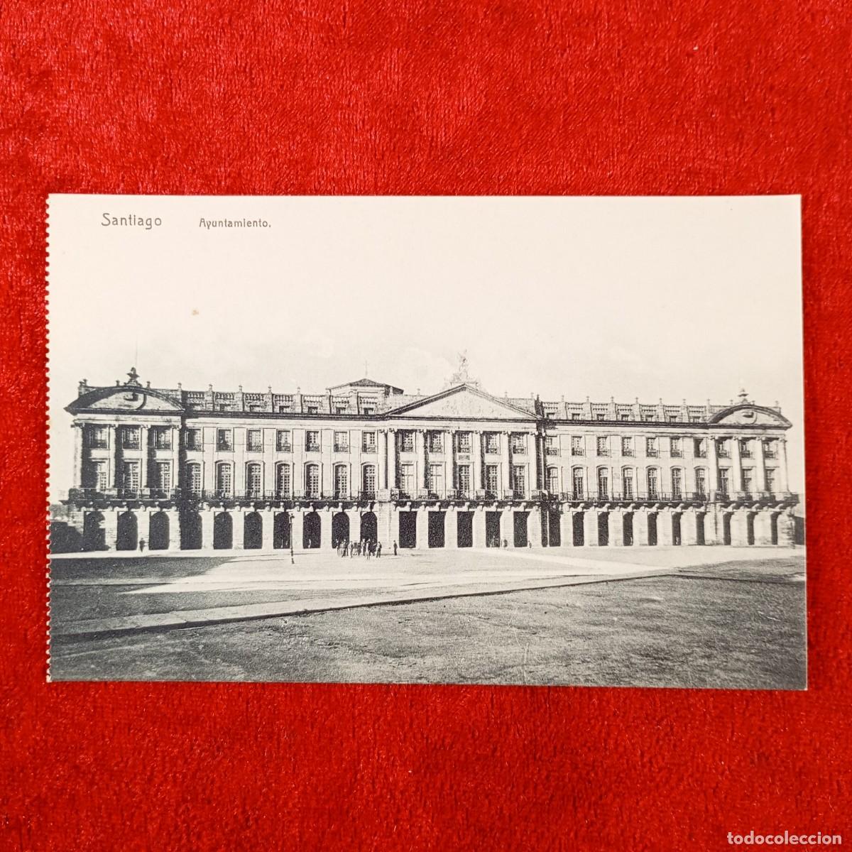 Postales: POSTAL - SANTIAGO DE COMPOSTELA - SANTIAGO - AYUNTAMIENTO - RAR&Iacute;SIMA / 2095