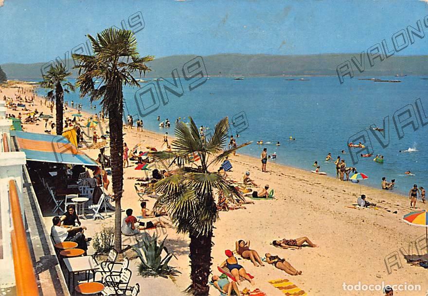 Postales: Playa de las Sinas, Villanueva de Arosa (Pontevedra) - A&ntilde;os 60 - Escrita