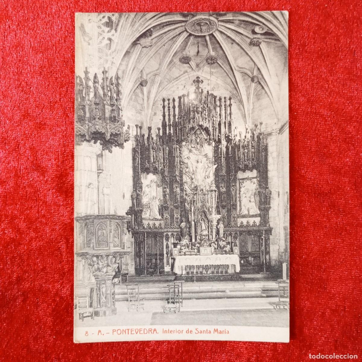 Postales: POSTAL - PONTEVEDRA - INTERIOR DE SANTA MARIA - 8 - THOMAS - RAR&Iacute;SIMA / 2244