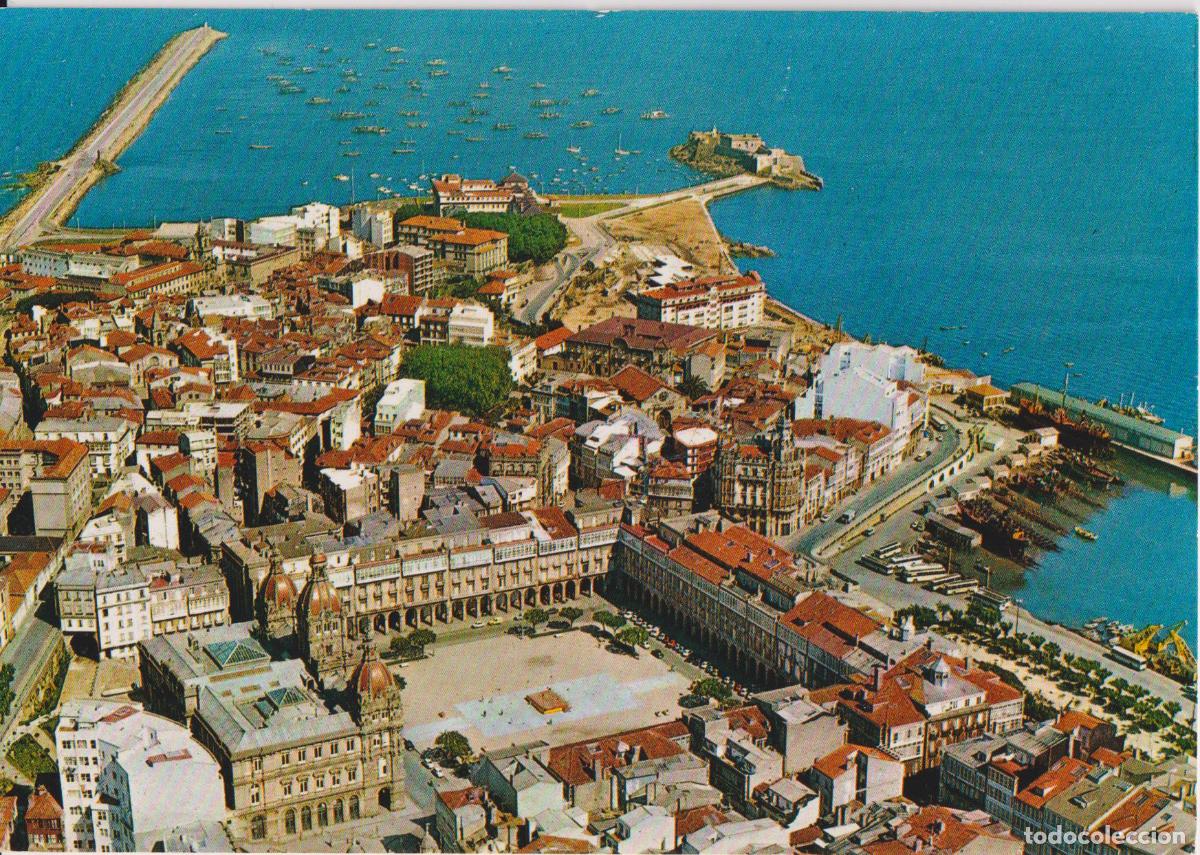Postales: LA CORU&Ntilde;A,VISTA A&Eacute;REA &ndash; EDICIONES PARIS 729 &ndash; S/C
