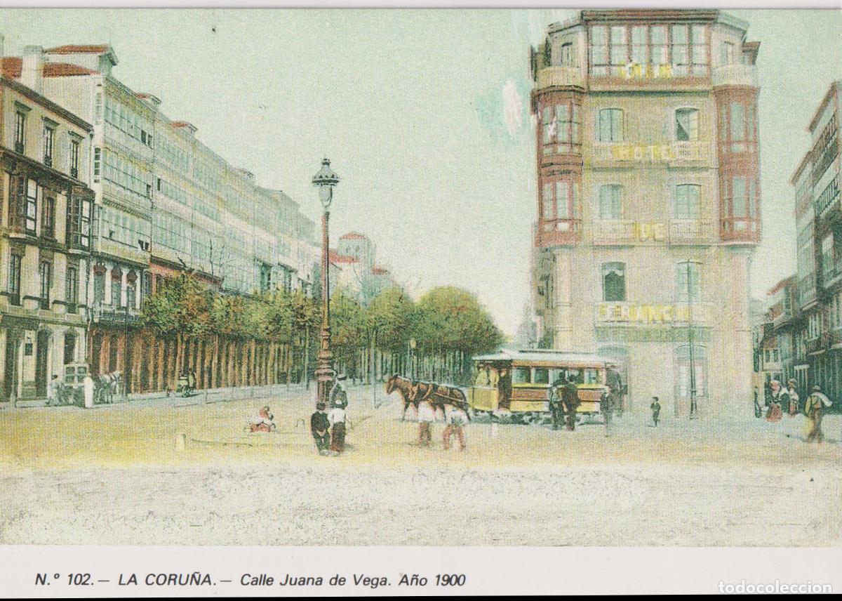 Postales: LA CORU&Ntilde;A, CALLE JUANA DE VEGA, A&Ntilde;O 1900 &ndash; LIBRERIA ARENAS N&ordm;102 &ndash; S/C &ndash; REPRODU