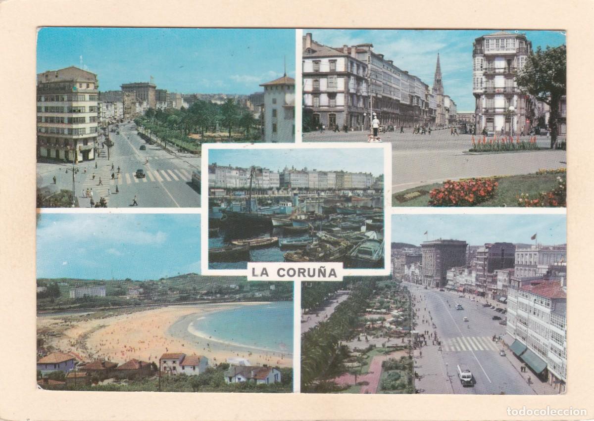 Postales: LA CORU&Ntilde;A. VISTAS VARIAS (1962)